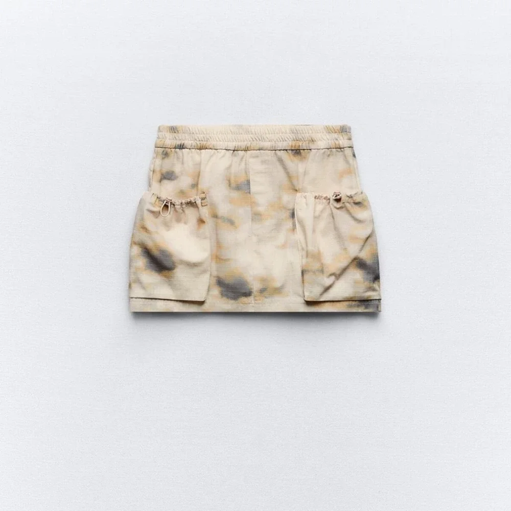ZARA PRINTED MINI CARGO SKIRT - Size S, M - BRAND NEW WITH TAG - Picture 9 of 13
